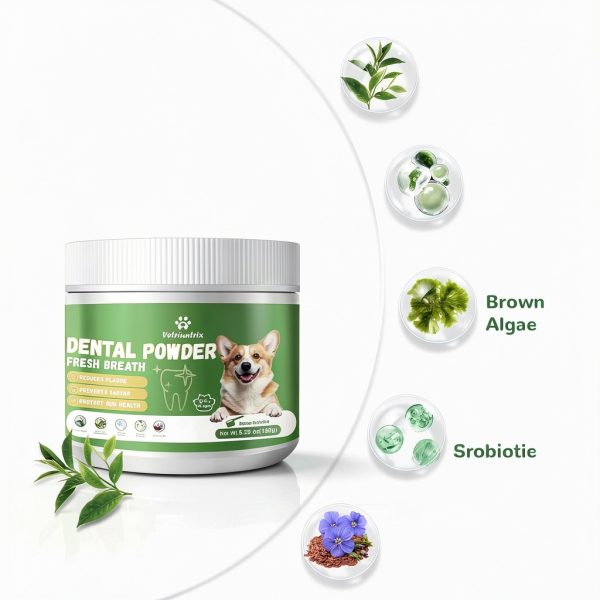 Vetriuntrix Dog Dental Powder Natural Plaque Remover Fresh-1