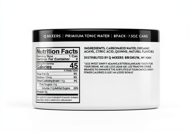 Q Mixers Tonic Water Premium Less Sugar Real Ingredients-1