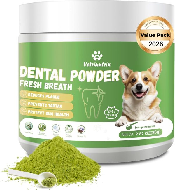 Vetriuntrix Dog Teeth Cleaning Powder Natural Plaque Remover-0