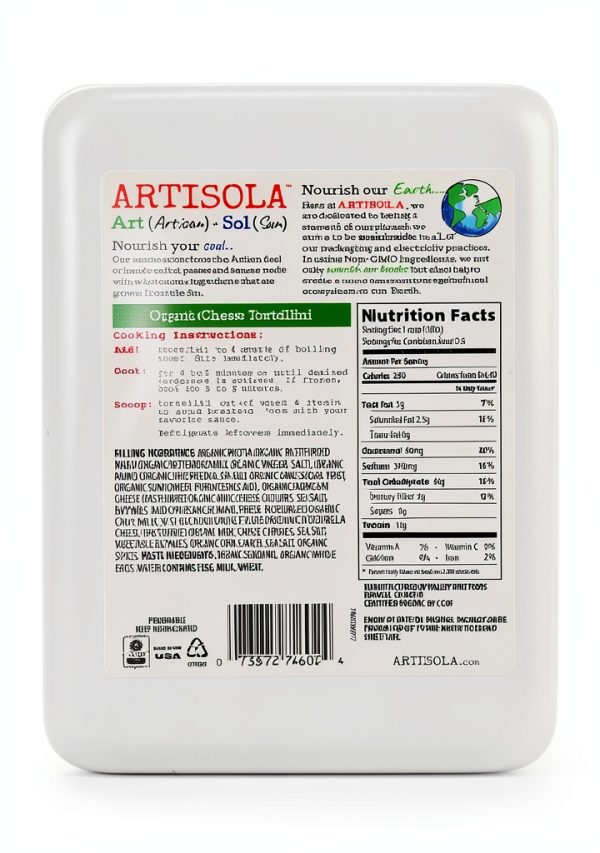 Organic Fresh Pasta Artisola 8oz No Preservatives-1