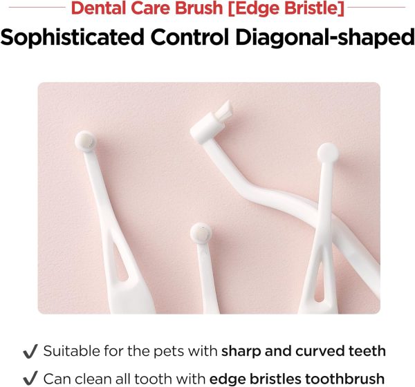 JNK Pet Toothbrush Diagonal Bristles Cat Dog Dental Care-5