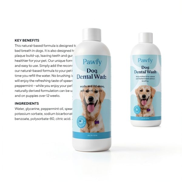 Dog Dental Water Additive Pawfy Fresh Breath-3