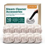 LOVECO Small Microfiber Bonnets Triangle for Steam Cleaners 10 Pads-0